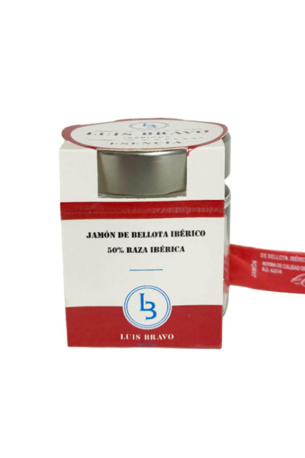 TARRO JAMÓN DE BELLOTA IBÉRICO 50% RAZA IBÉRICA CORTADO A CUCHILLO - IBÉRICOS LUIS BRAVO