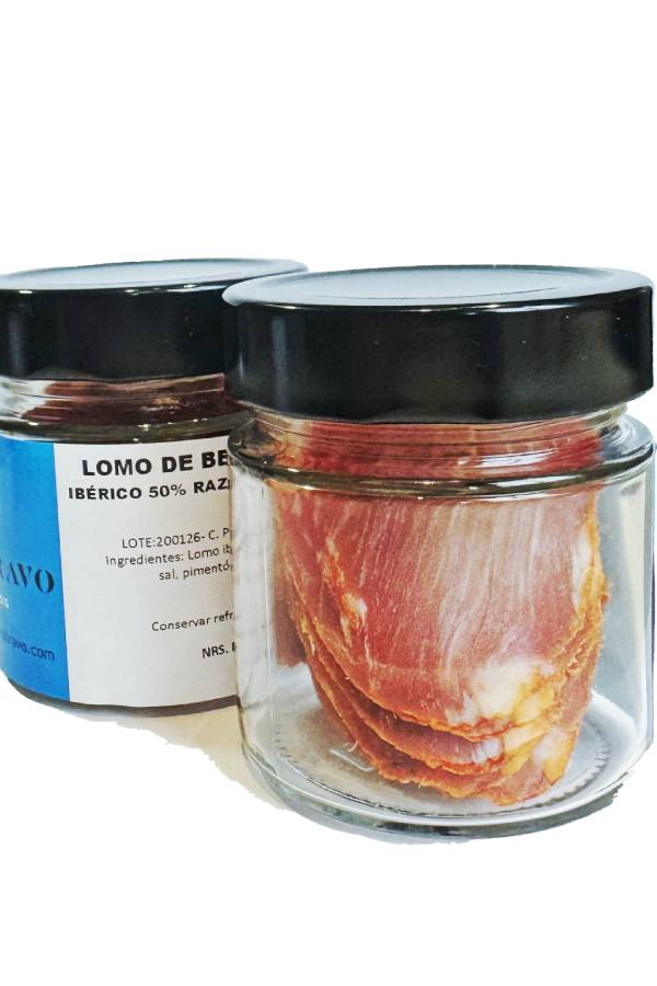 TARRO LOMO DE BELLOTA IBÉRICO 50% RAZA IBÉRICA LONCHEADO