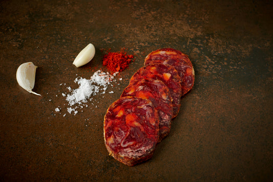 TARRO CHORIZO IBÉRICO DE BELLOTA LONCHEADO